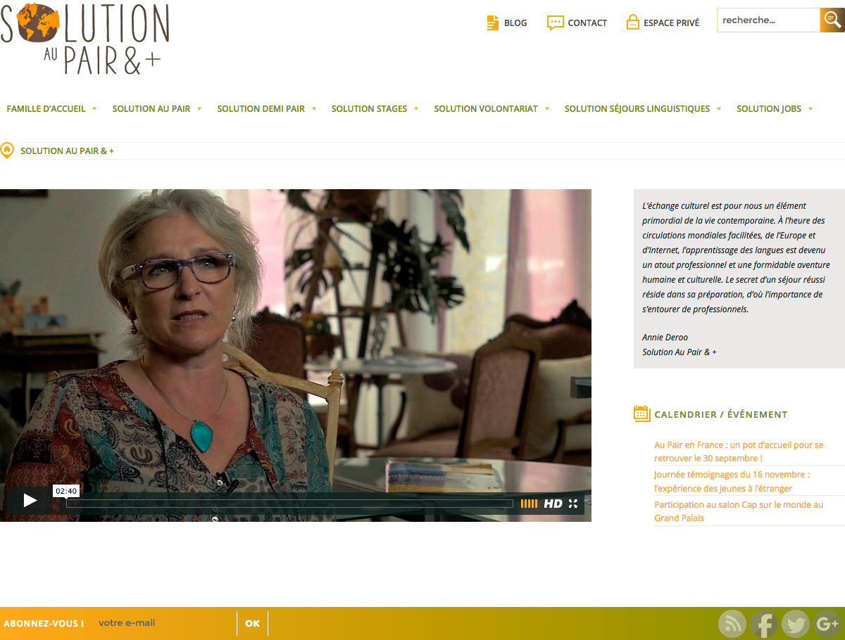 Solution Au Pair & +